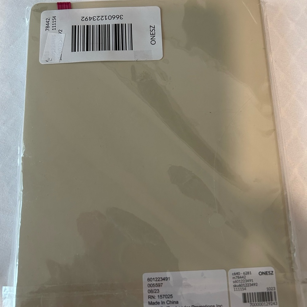 Cream Notebook with Pink Text and Band - Picture 5 of 5